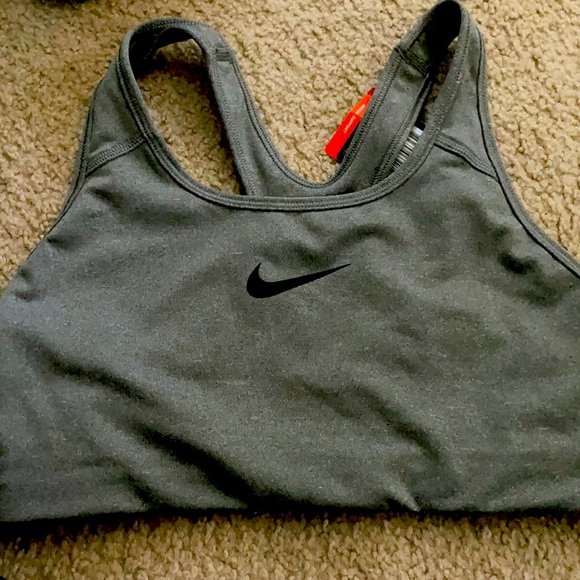 Nike Grey Sports Bra - Picture 1 of 3
